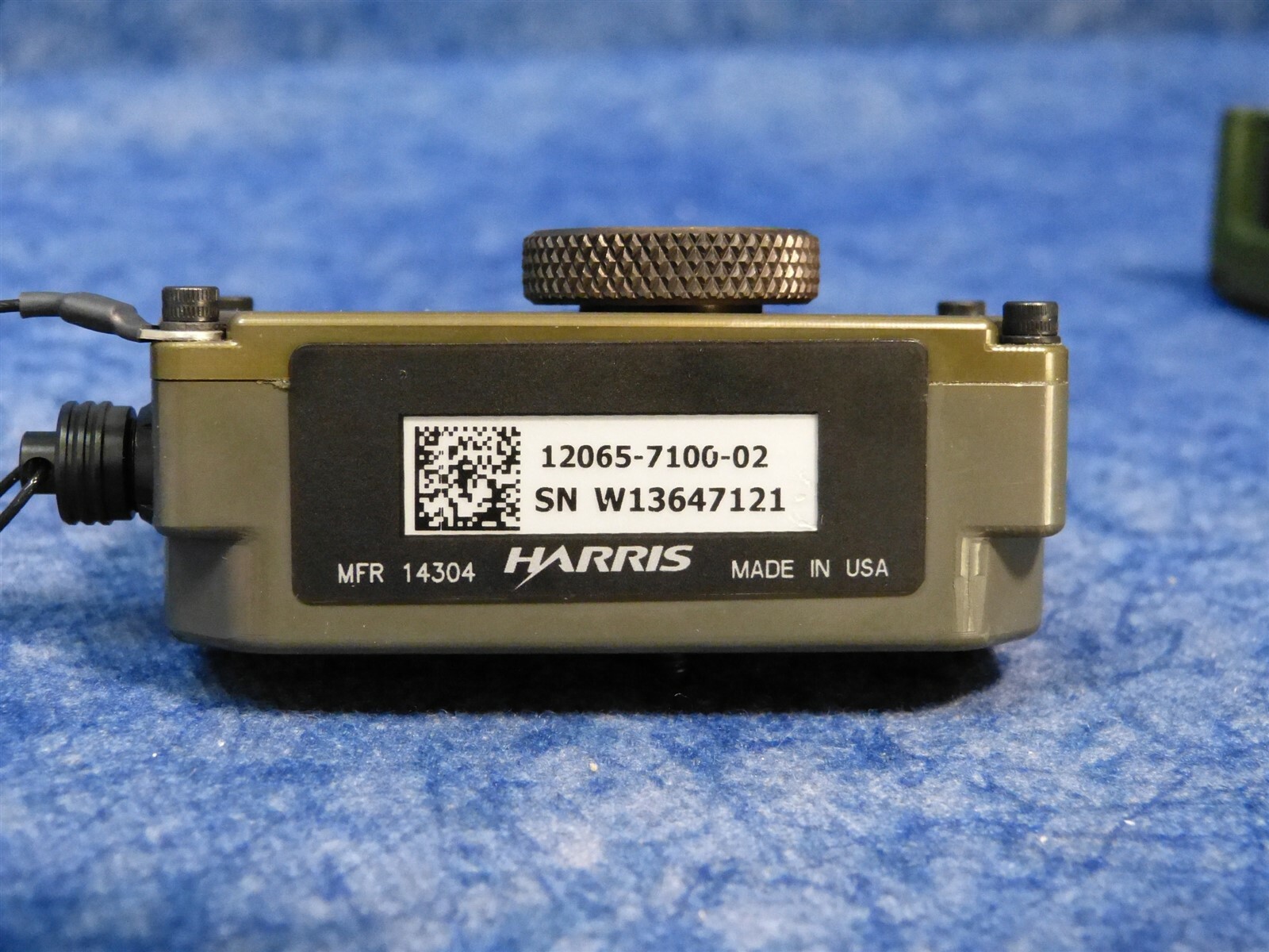 Harris Falcon II Military Radio Control Panel w Cable & Adapter 10511-1300-03