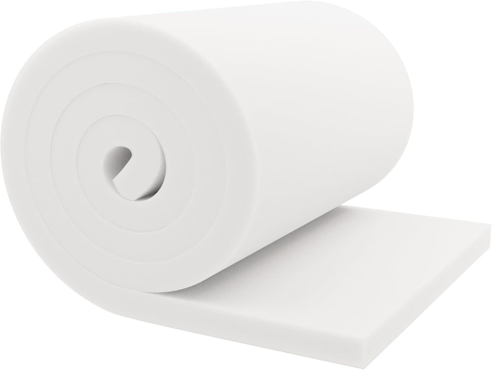 Rectangular 72" x 24" x 1" Upholstery Foam Cushion - Ideal for Versatile Use