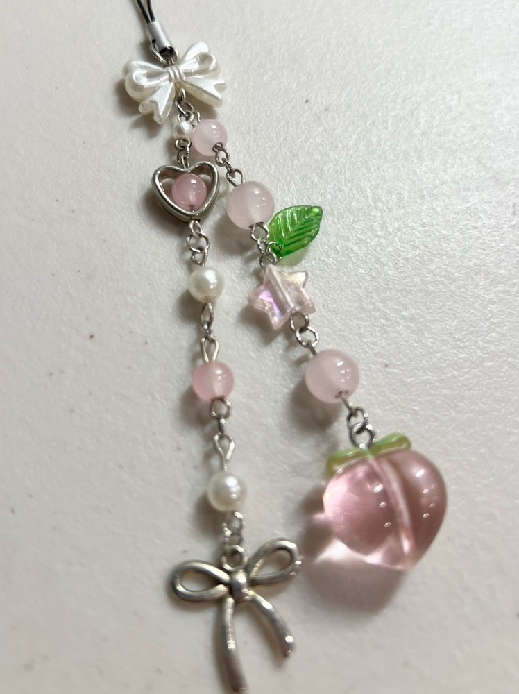Peach Phone Charm