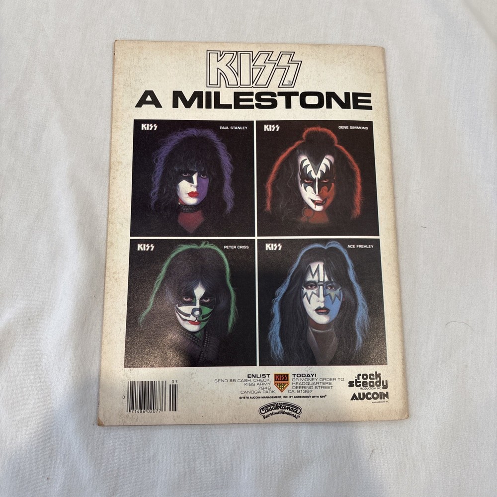 1977 & 1978 Kiss Marvel Comics Super Special Comic Book With Poster Centerfold ￼