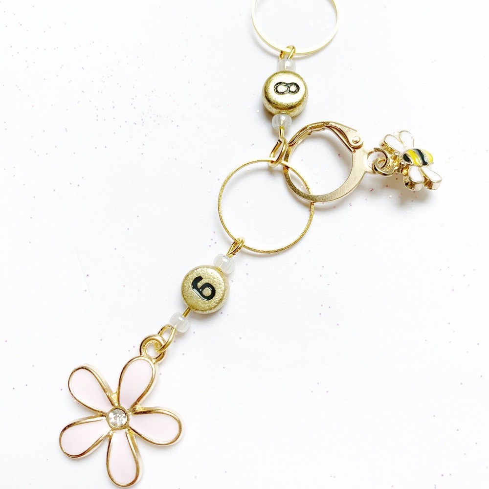Flamingo chain row counter for knitting