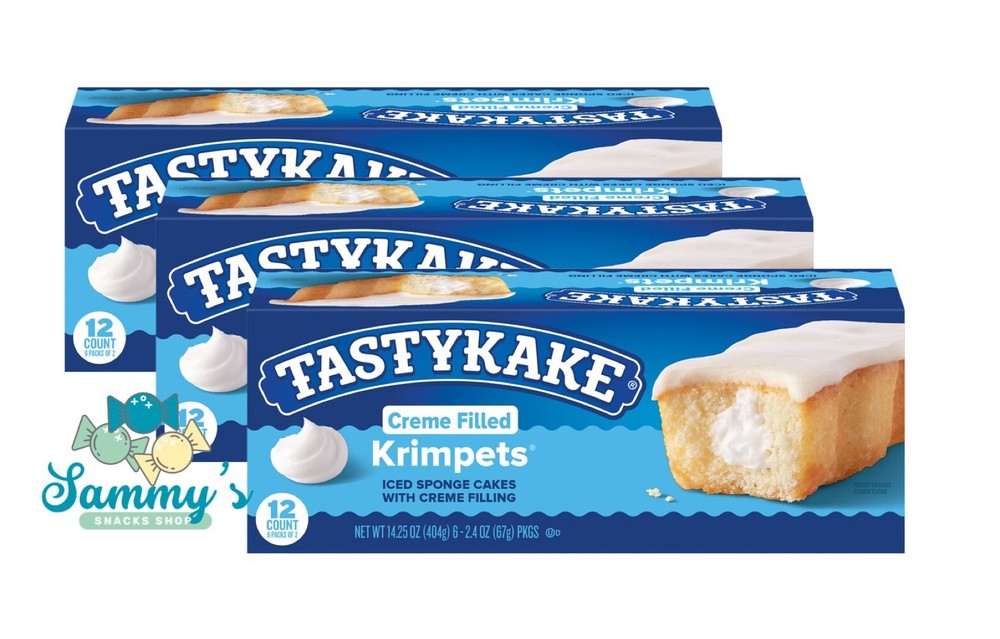 Tastykake Creme Filled Krimpets 3 Boxes