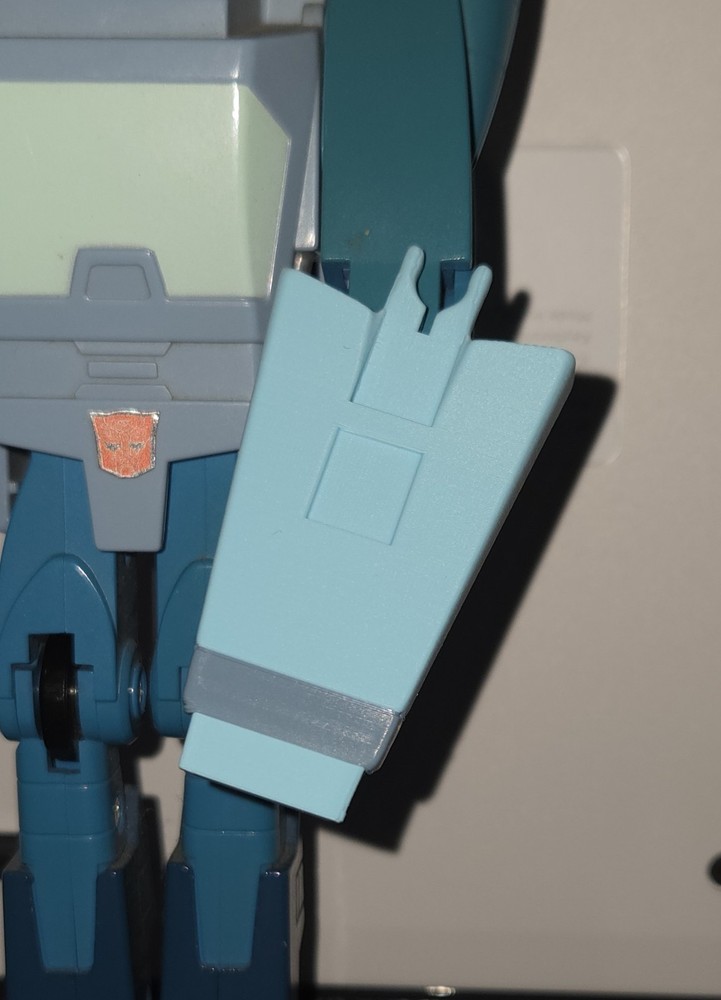 Transformers G1 Blurr 3D Printed Replacement Shield Front Clip