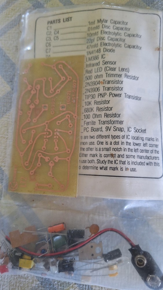 Vintage Chaney Electronics Infared Target Kit Skill Level 2