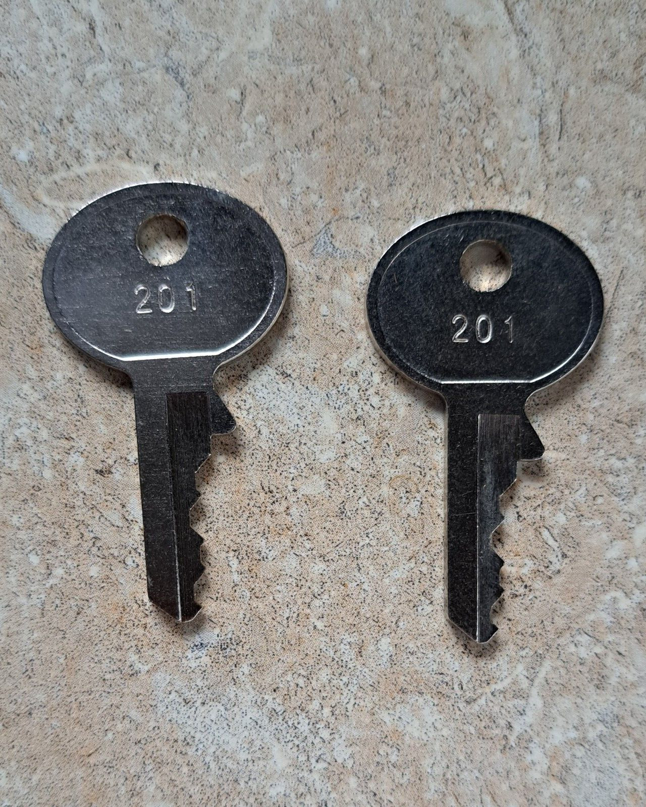 M-S 201 Pair of Keys for EP-125, EP-127 MS Cash Drawer MR201 Fits NCR 2168-K003