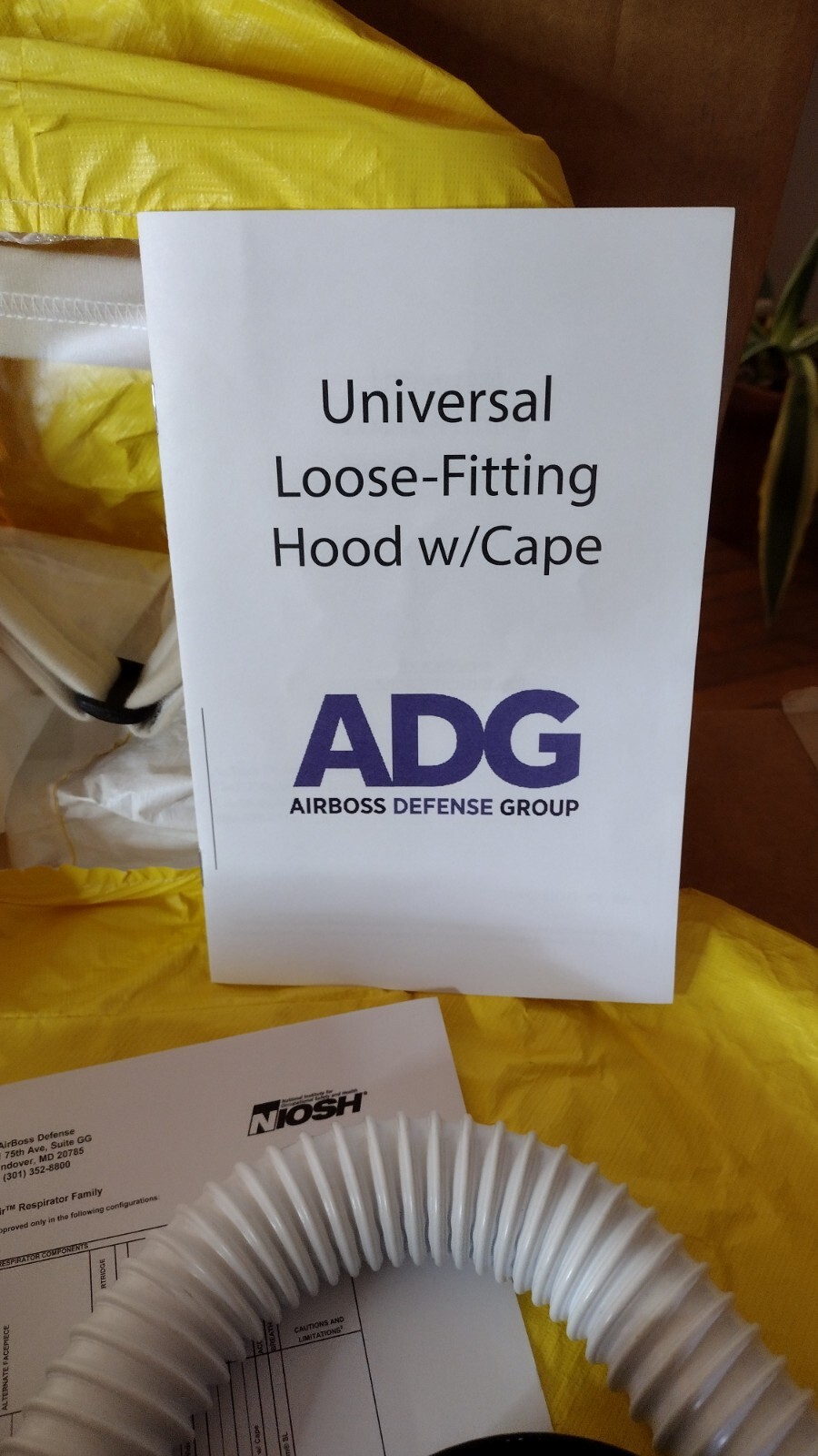 FlexAir Powered Air Purifying Respirator with blower hood AirBoss Defense PAPR