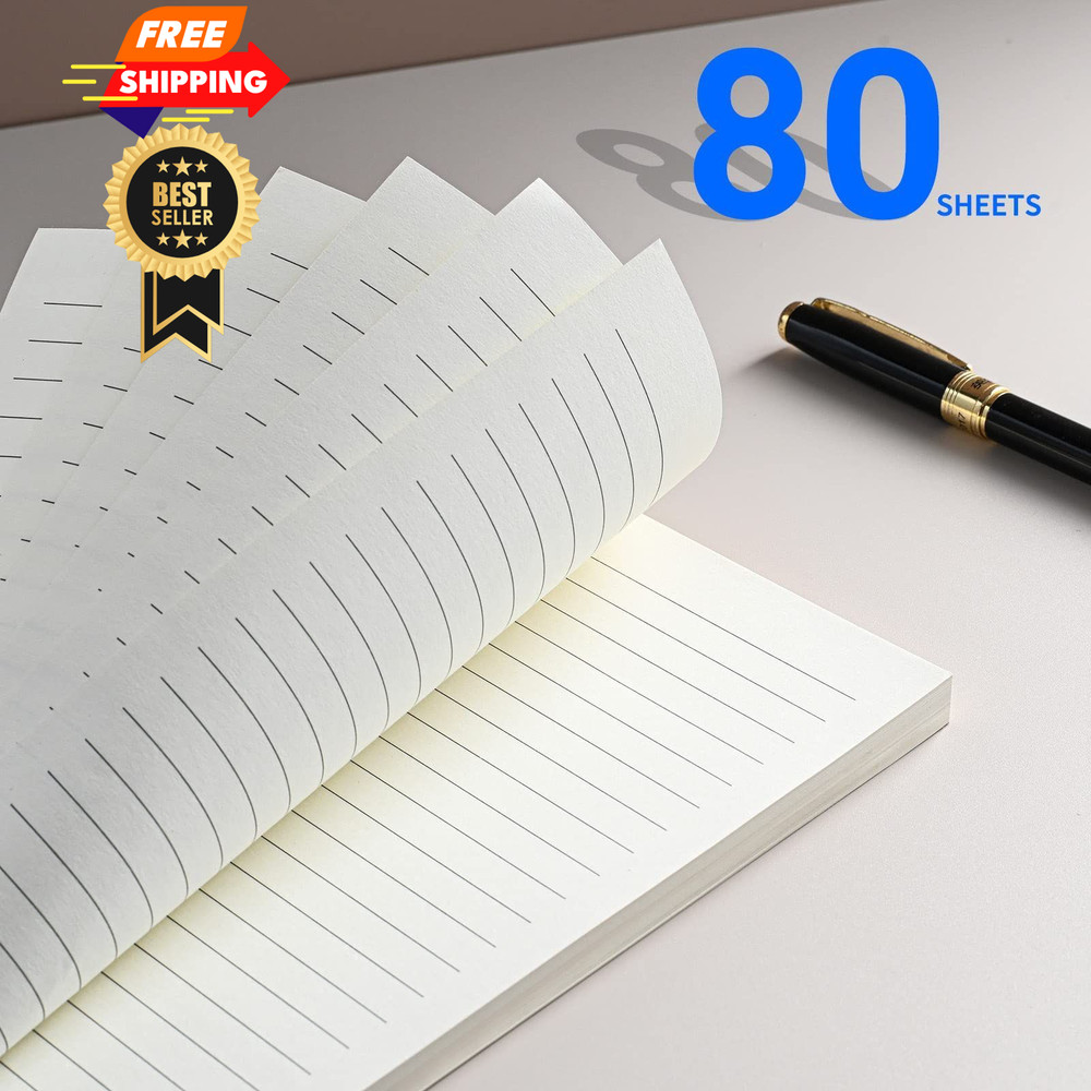 A5 Line Refill Paper, Binder Refills for 6-Ring Binders Planner Lined
