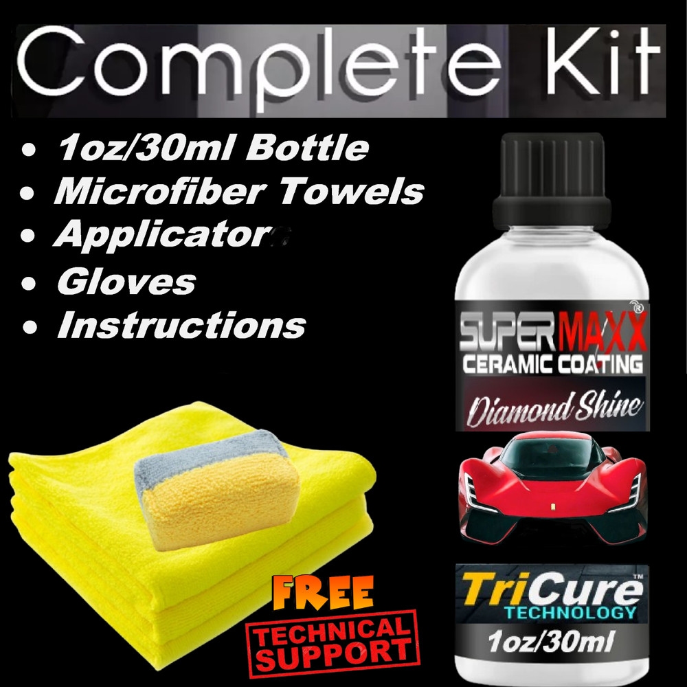 CERAMIC CAR COATING SCRATCH RESISTANT 5 YR ADVANCED PAINT PROTECTION DURABILITY