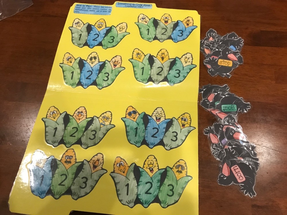 Something to Crow About! ABC order 2nd grade language arts file folder game