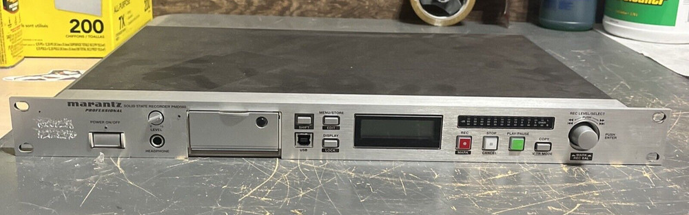 MARANTZ PMD560 SOLID STATE PROFESSIONAL CF 1U COMPACT FLASH RECORDER PLAYER