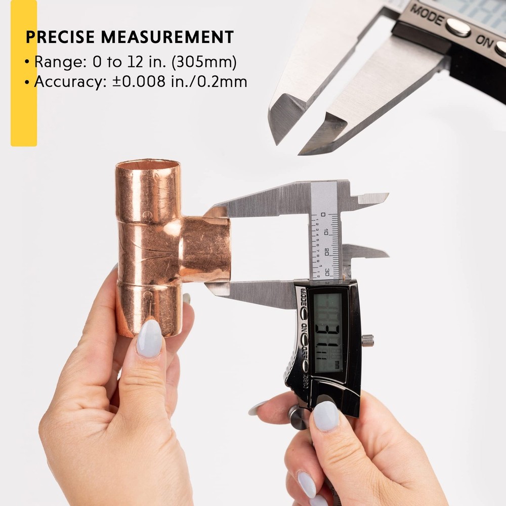 General Tools 1478 Digital Caliper - 8 Caliper Measuring Tool