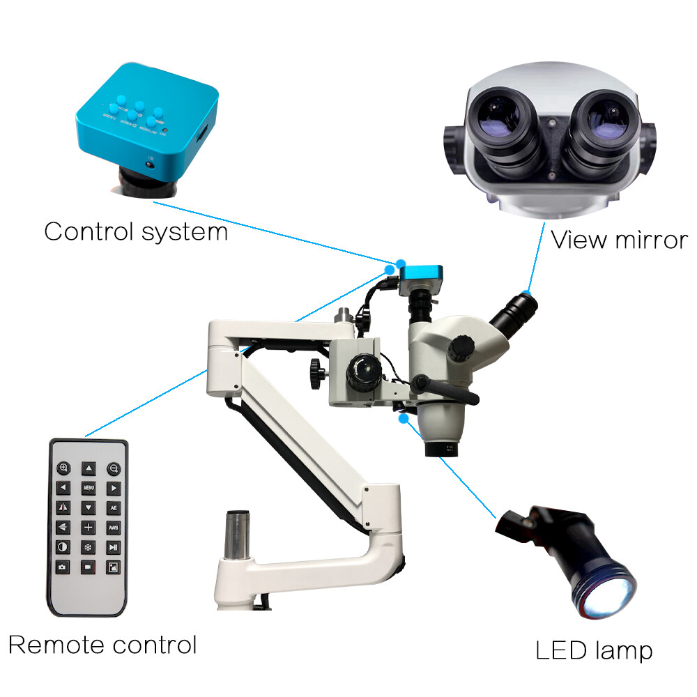 Dental Chair Operating Microscope with Camera 5W LED Light Endodontic Microscope