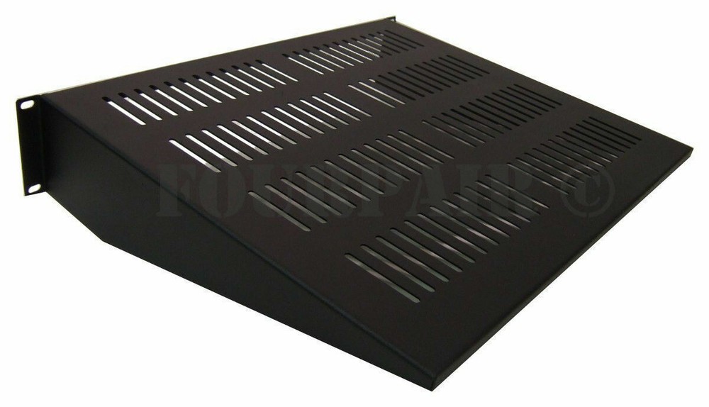 2 Pack - 19" 2U Cantilever Data Server Network Rack Mount Vented Shelf 15" Deep