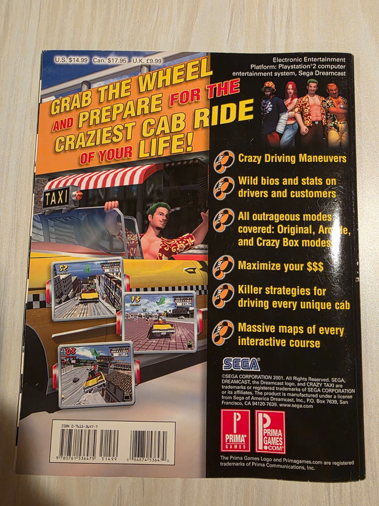 Crazy Taxi Prima's Official Strategy Guide