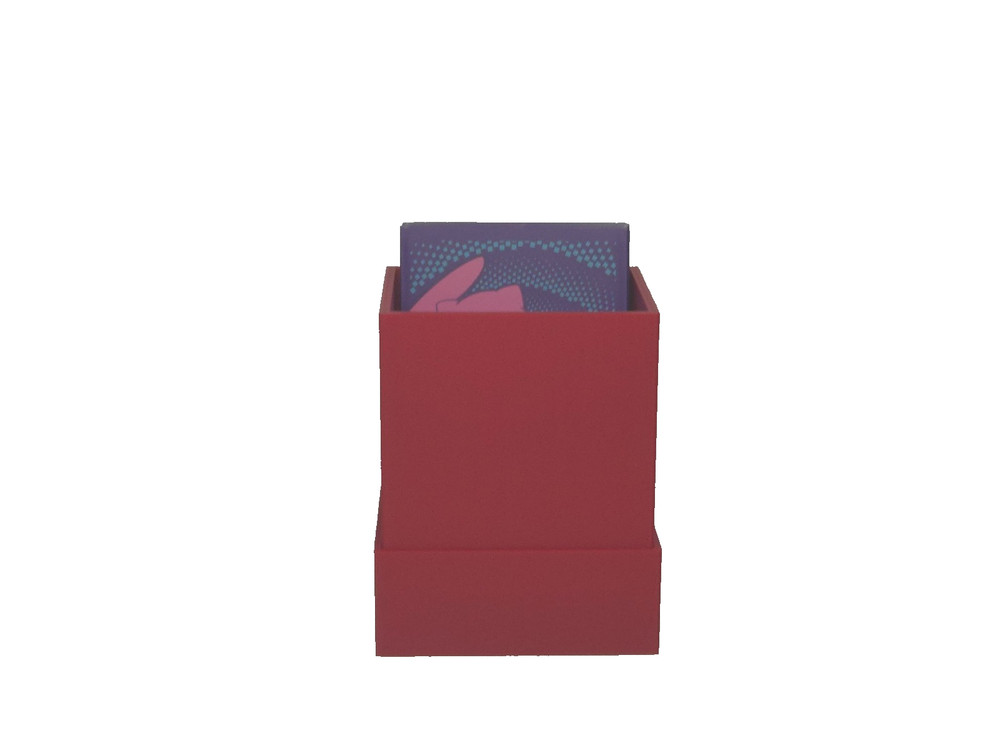 TCG Deck Box 100 Card Capacity - Solid Red