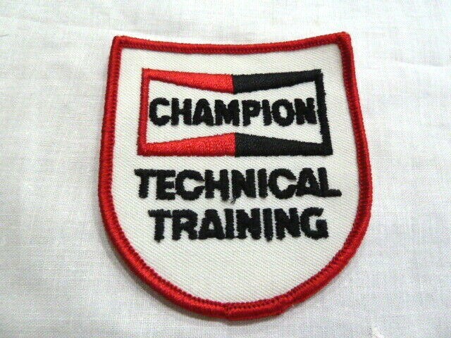 Champion Spark Plugs Technical Training Auto Shop Mechanic Patch