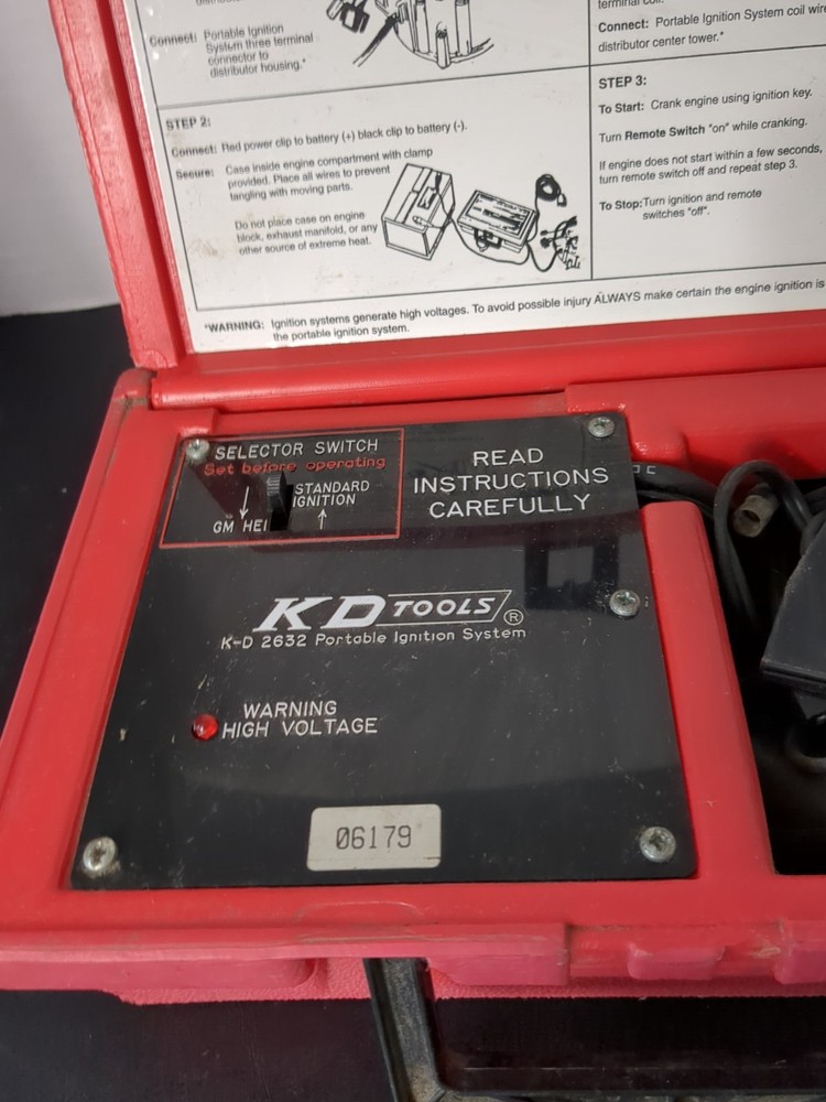 KD Tools 2632 Portable Ignition System Bypass for Breakdowns K-D W/Red Case READ