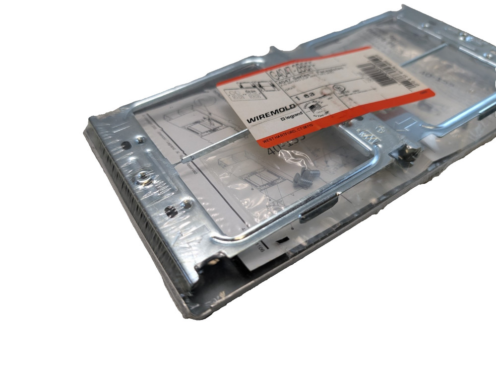 WIREMOLD G4047-2BBFF 4047 Series Faceplate Gray