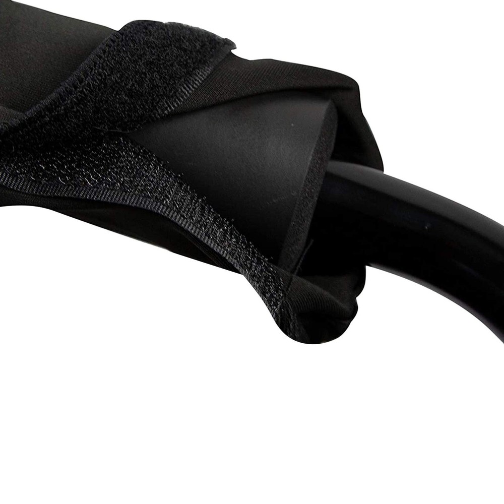 Rollator Walker Seat & Backrest Rollbar Covers Set - Adjustable Black