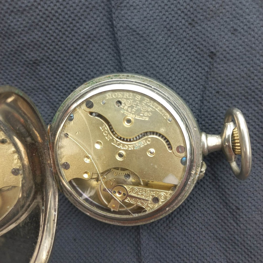 Antique Pocket Watch 'Moeri's Patent' Working