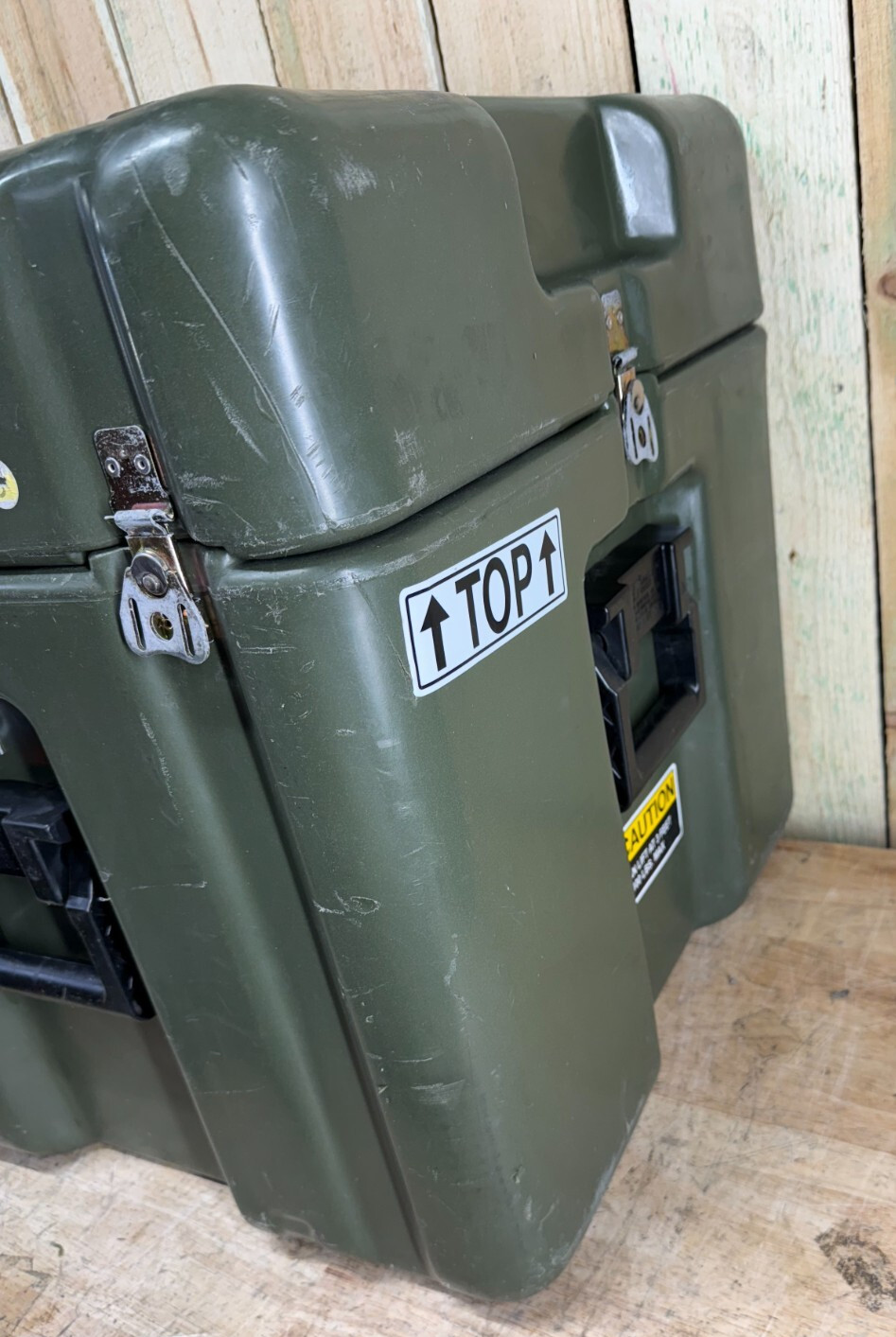 Pelican Hardigg Case 33x21x21.5" Green Waterproof Storage Footlocker