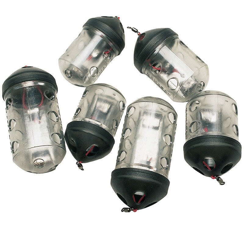 5 x 20g MINI KAMASAN BLACK CAP FEEDERS. Perfect For Maggots. Bream Carp Fishing.