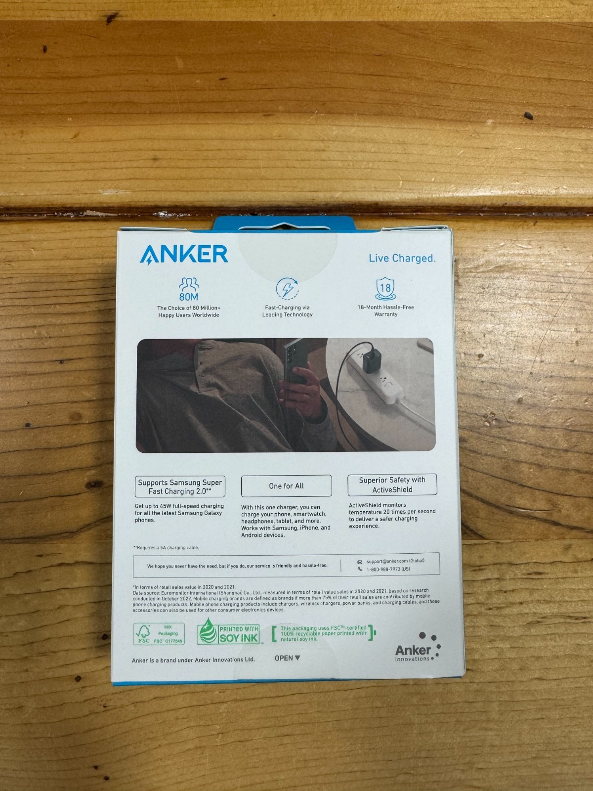 ANKER GaN 45W USB-C PD Super Fast Wall Charger ANA2643J11-1 - BRAND NEW SEALED