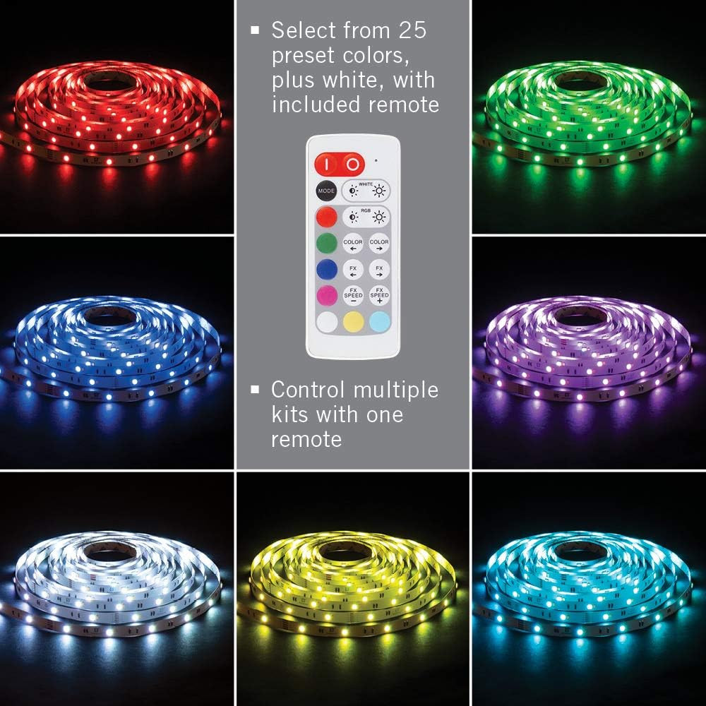 423501 Multi-Color + White LED Tape Light Kit