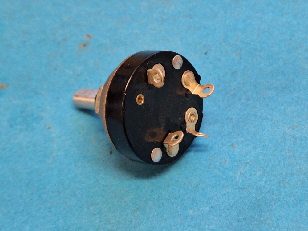 Rotary switch ~ Double Pole on/off ~ Panel mounted 250v AC @ 1A ~ Egan