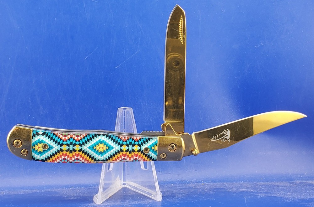 BONE EDGE SPRING ASSISTED TRAPPER 13821