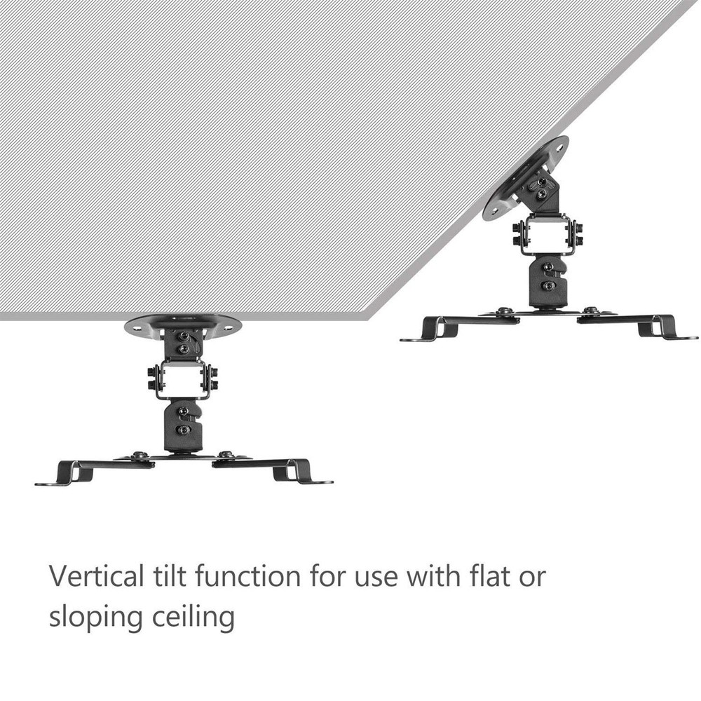 Projector Ceiling Mount Universal Low Profile Projector Mount with Retractabl...