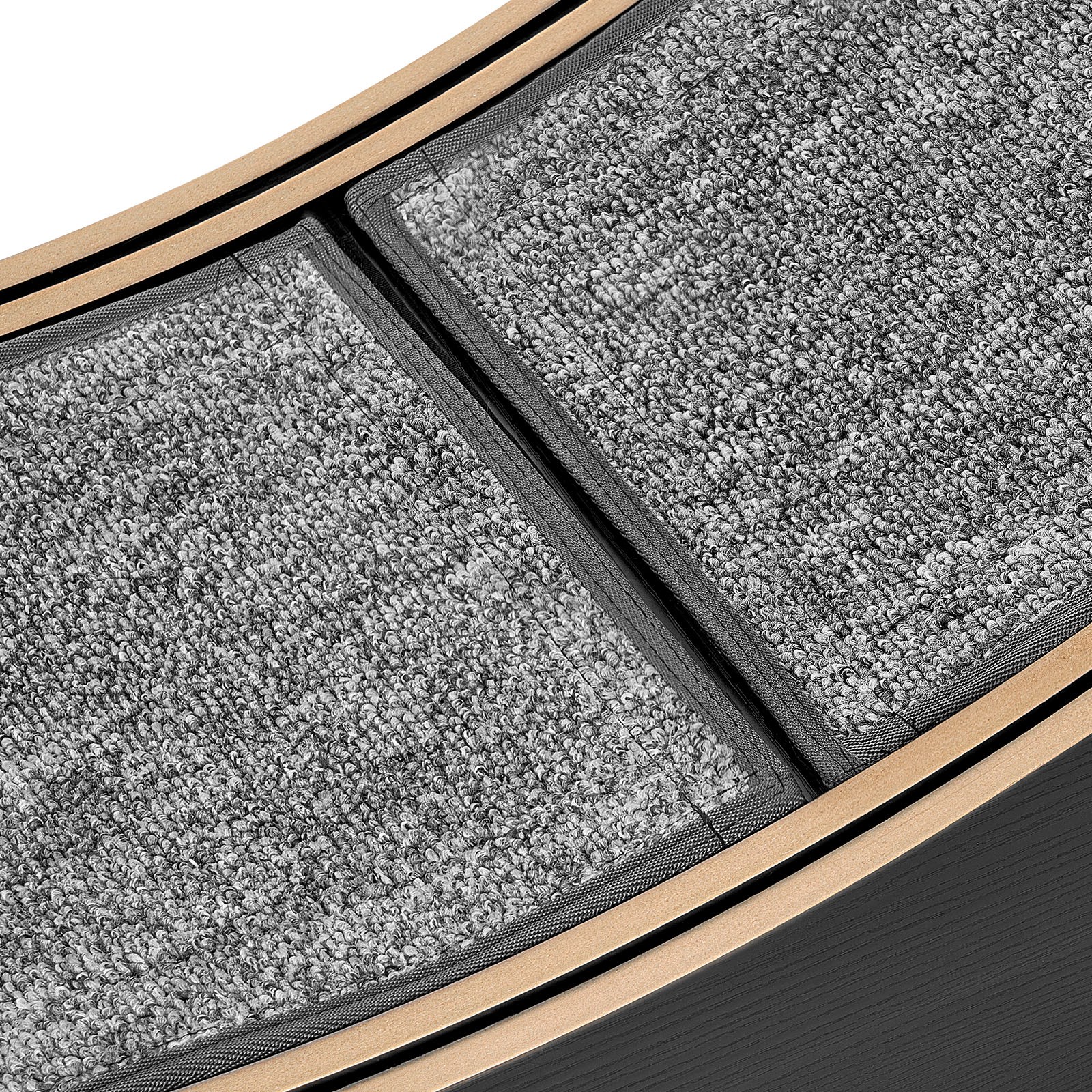 Uimoso 48in Wooden Cat Exercise Wheel with Carpeted Runway for Indoor Use