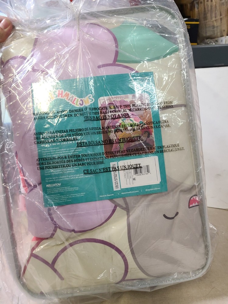 Original Squishmallows Soft Reversible Microfiber Comforter TWIN (64” X 86”)