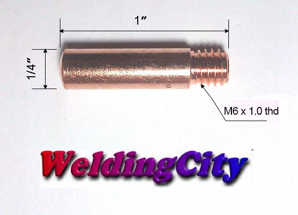 WeldingCity® 25-pk MIG Welding Gun Contact Tip 11-35 for Tweco Mini Lincoln 100L
