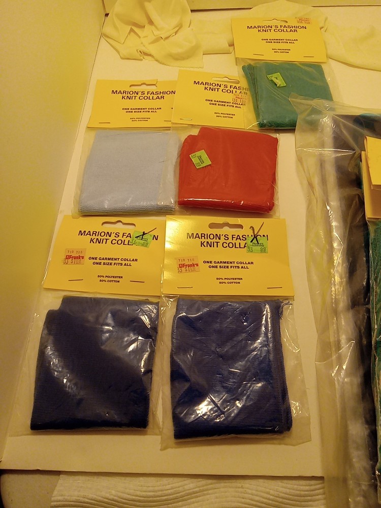 Sewing Marion's Knitted Inserts For Sweaters, Collars, Quick Stick Felt.