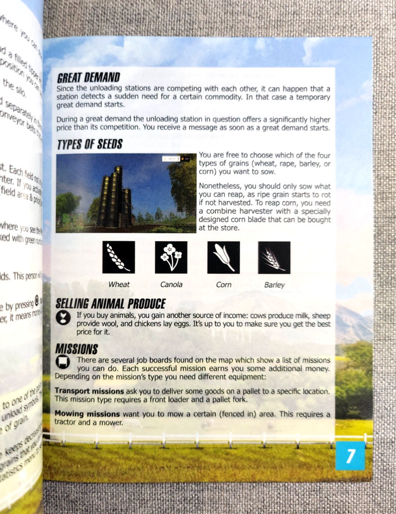 Farming Simulator 15 Instruction Booklet - Manual Only - PlayStation 3
