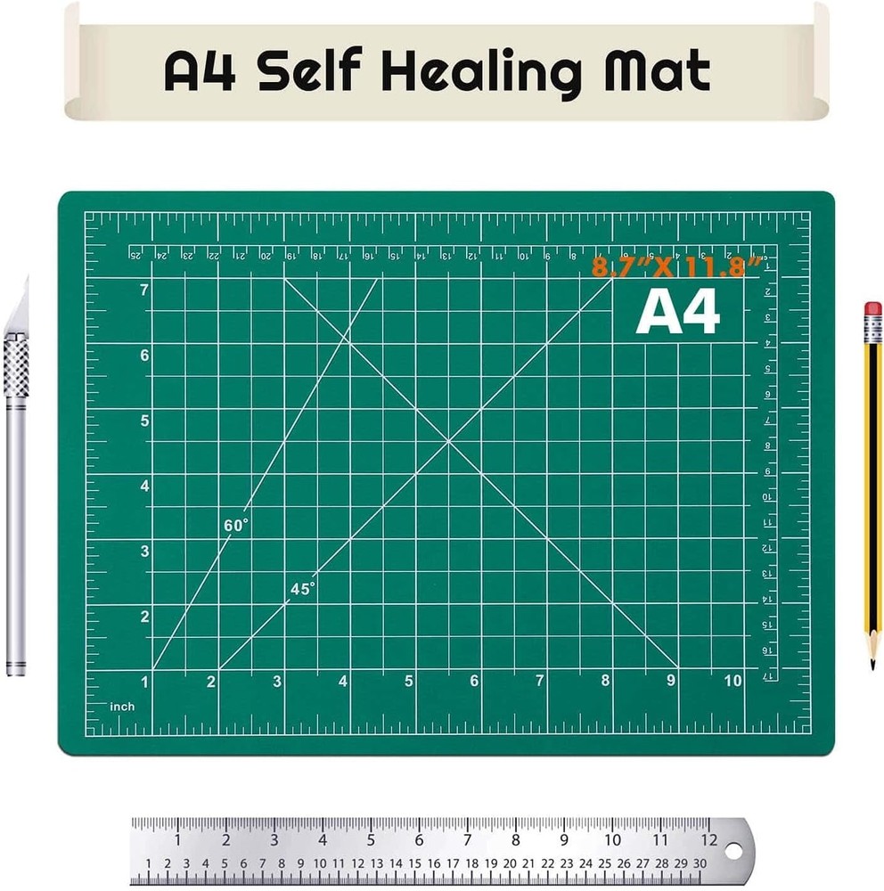 Versatile 12x9 Double-Sided Crafting Mat - Perfect for Precision Sewing Projects
