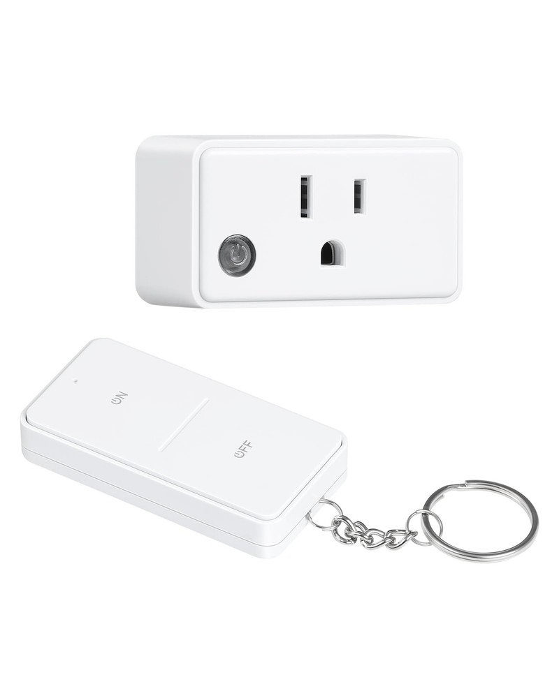 TREEWELL Remote Control Outlet, 200FT Long Range Wireless Light Switch, Mini ...
