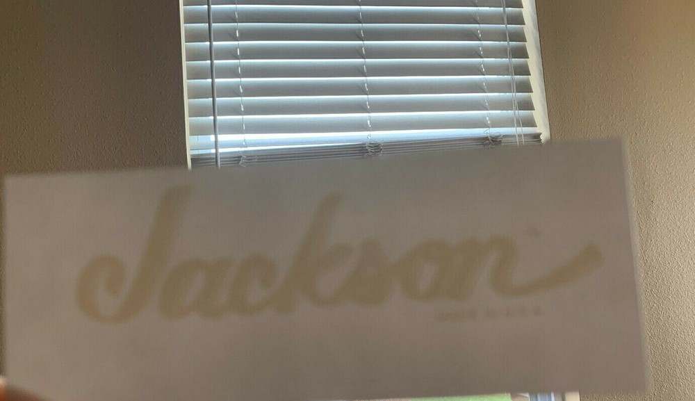 Jackson San Dimas TM Waterslide decal Silkscreened type NOS White