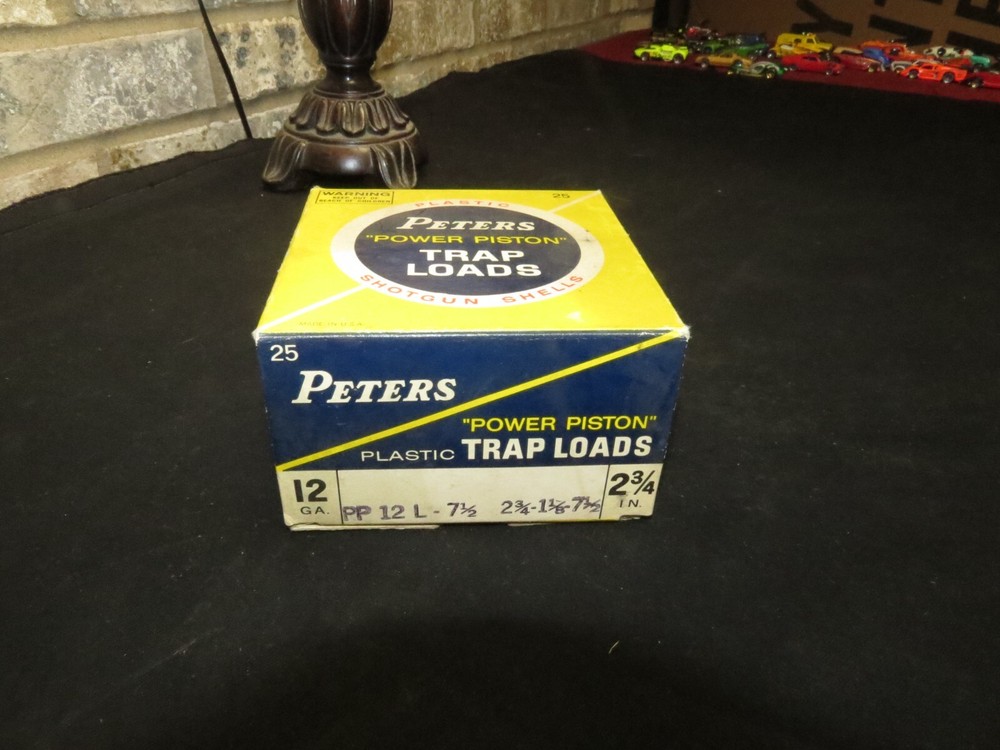 Vintage Peters 12 Gauge Power Piston Target Loads Shell Box Empty