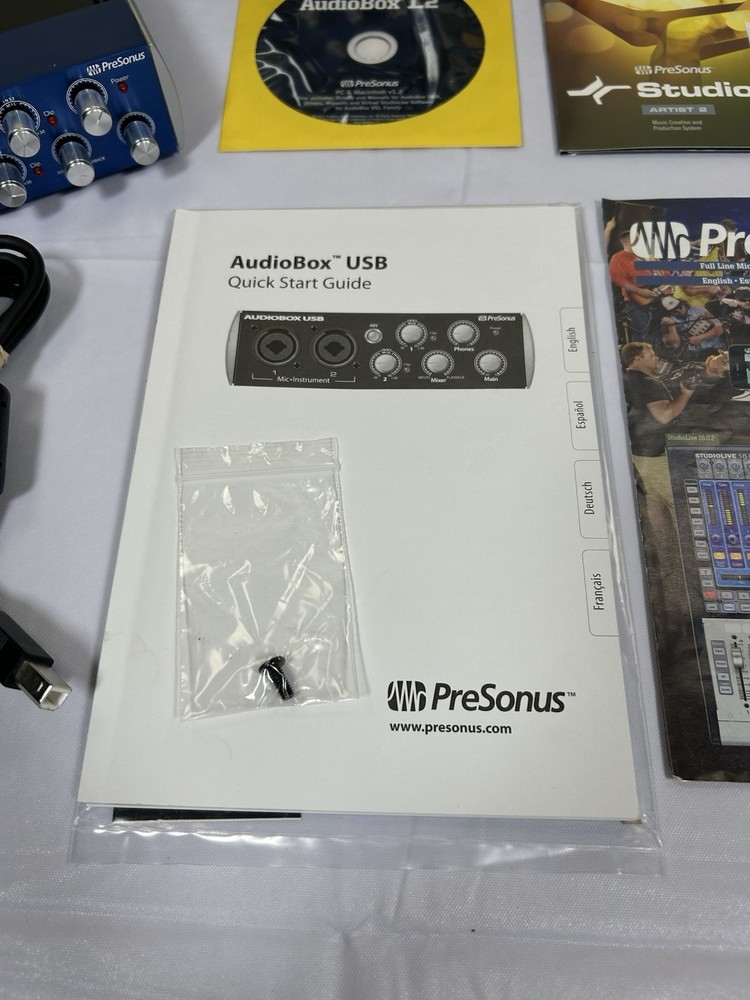PreSonus AudioBox USB 2x2 Recording System MIDI Interface - USED