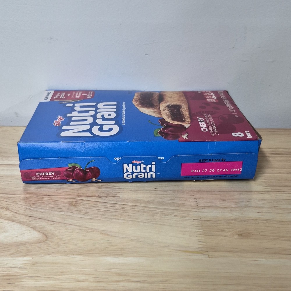 Kellogg's Nutri Grain Cherry Whole Grain Breakfast Bars 8 Pack