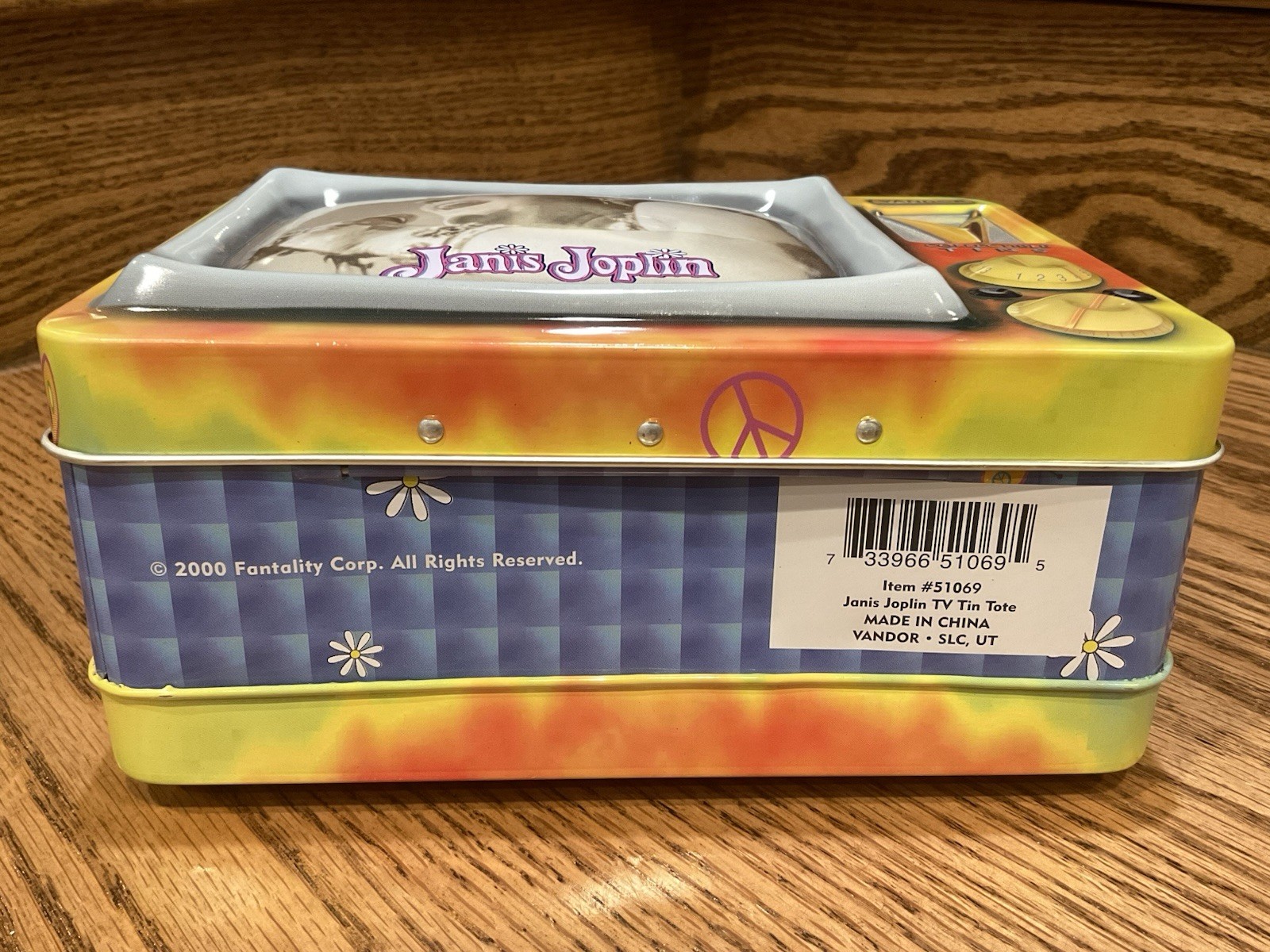 Vintage 2000 Janis Joplin Collectible by Vandor - Tin Lunch Box Or Tote #51069