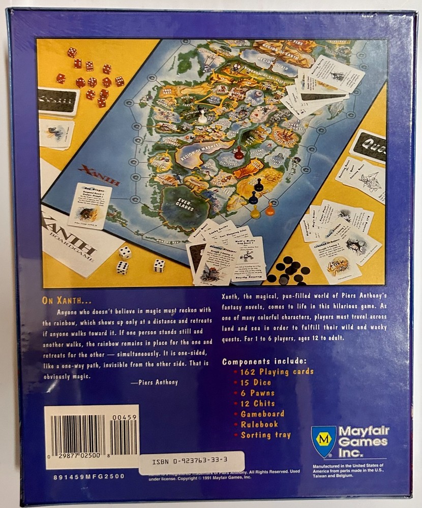 Mayfair Games Xanth based on Piers Anthony Series NEW