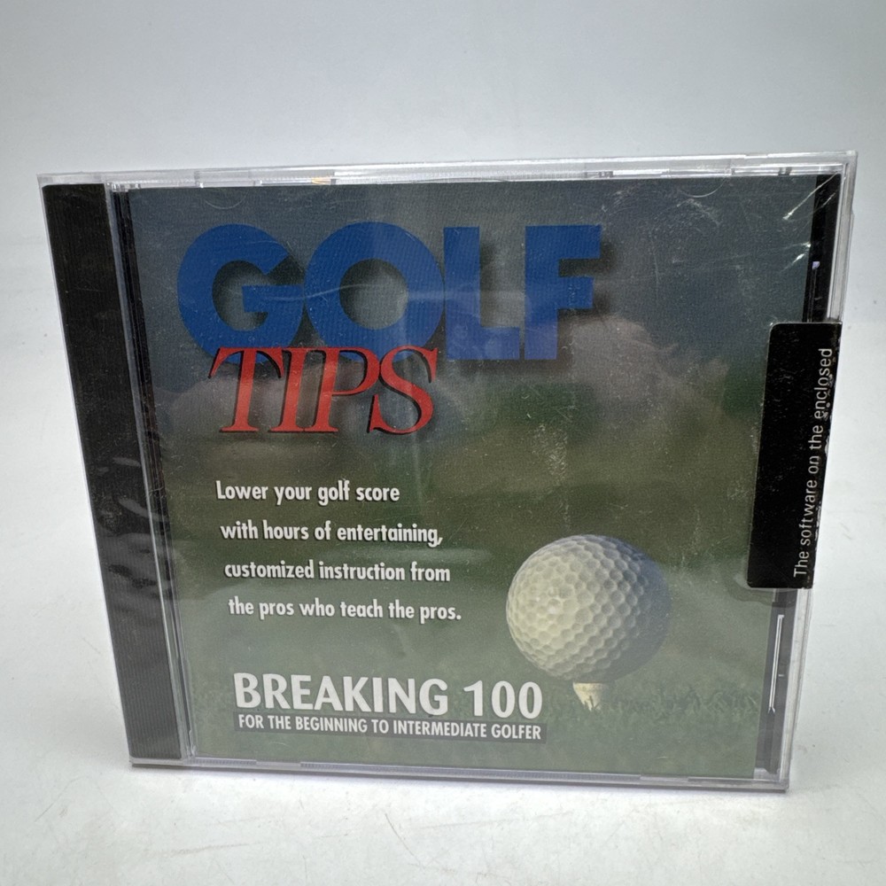 Golf Tips Breaking 100 DiAmar Interactive Beginning -Intermediate Golfer CD-ROM