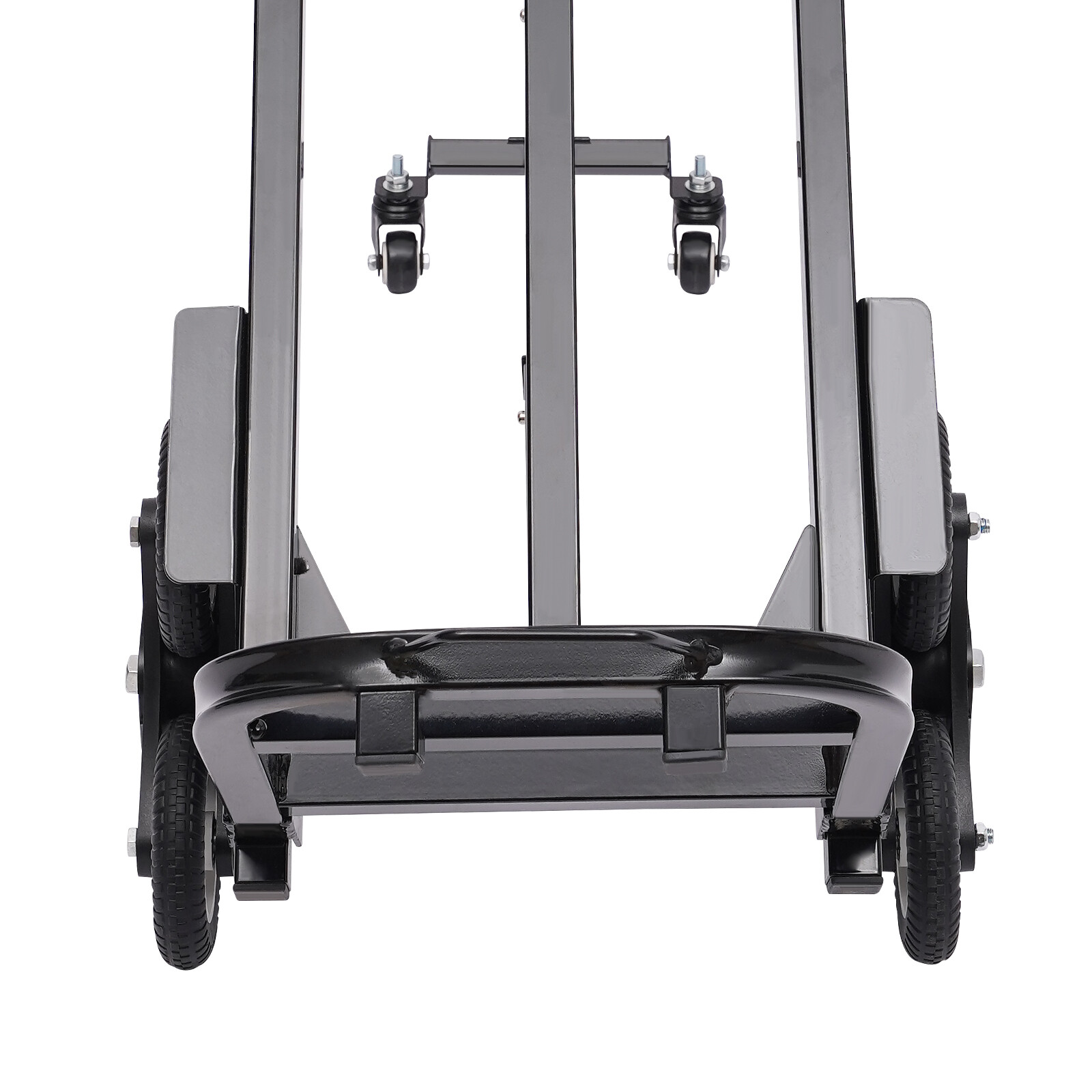 460lbs Black Stair Climbing Cart Trolley Stair Climber Hand Truck 29-45in Height