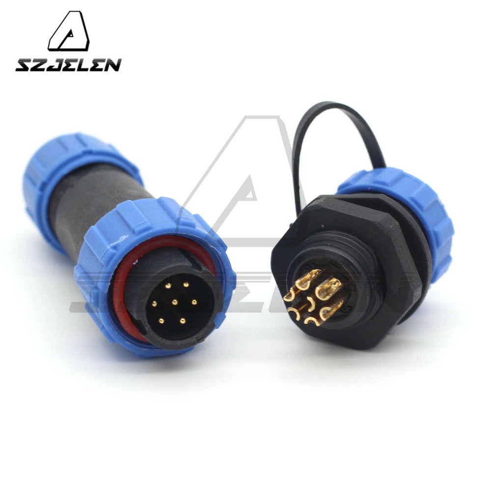 SP13 7pin Waterproof Connector Plug and Socket,Automobile Power Cable Connector