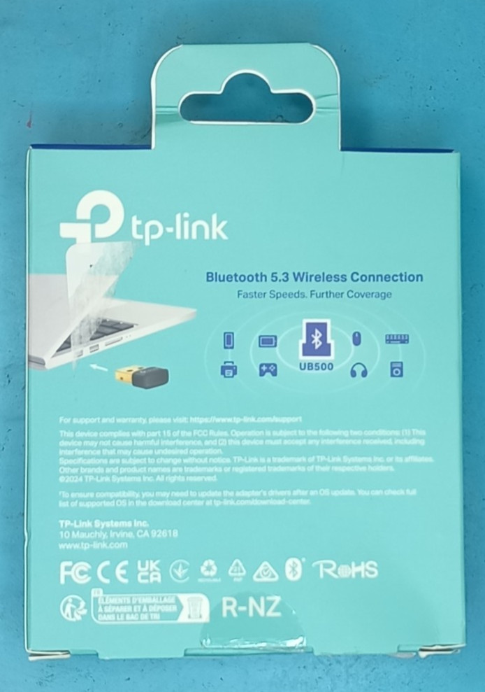 TP-Link Bluetooth 5.3 Nano USB Adapter UB500 Receiver Windows 11 Ready!