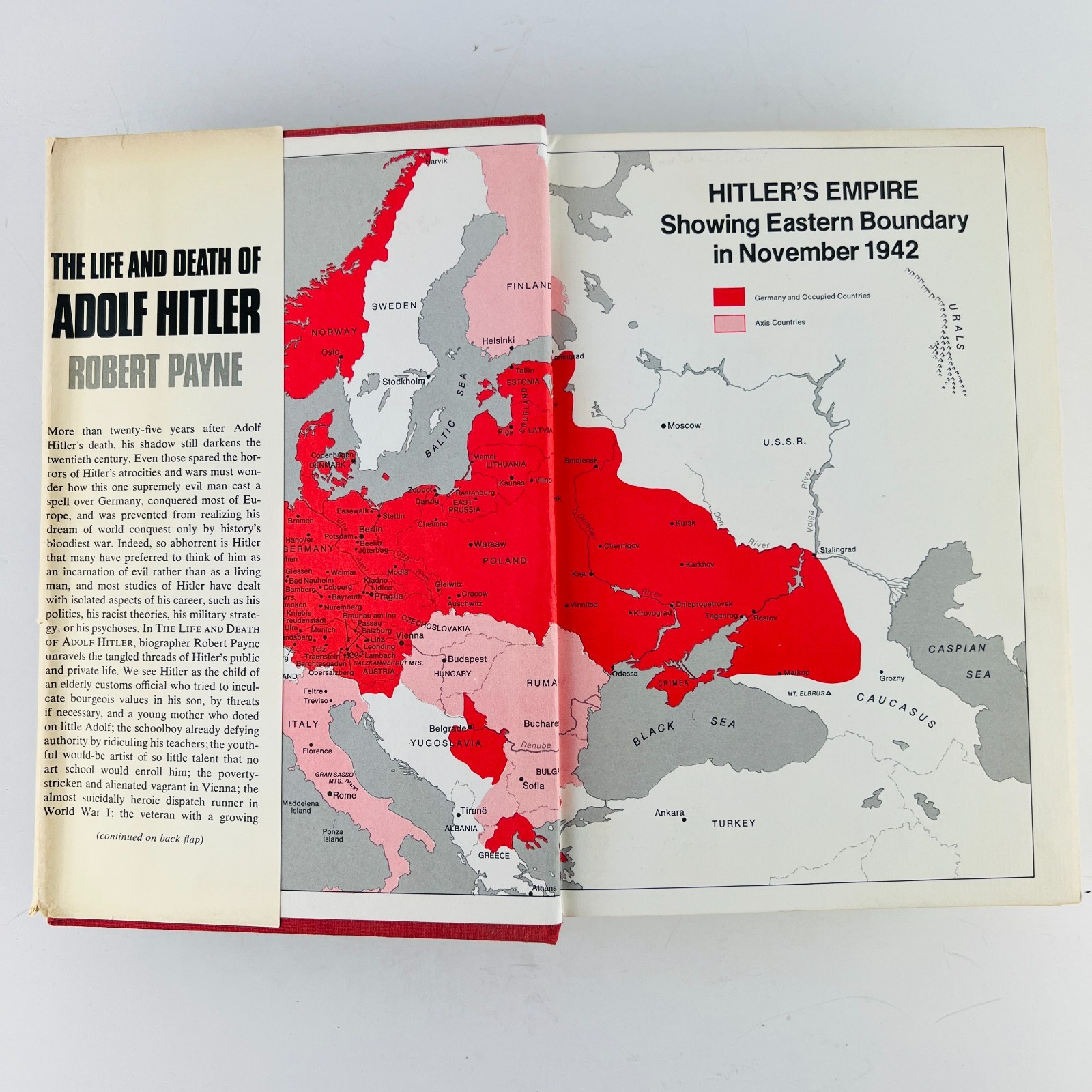 Robert Payne The Life and Death of Adolf Hitler Hardcover Book 1973