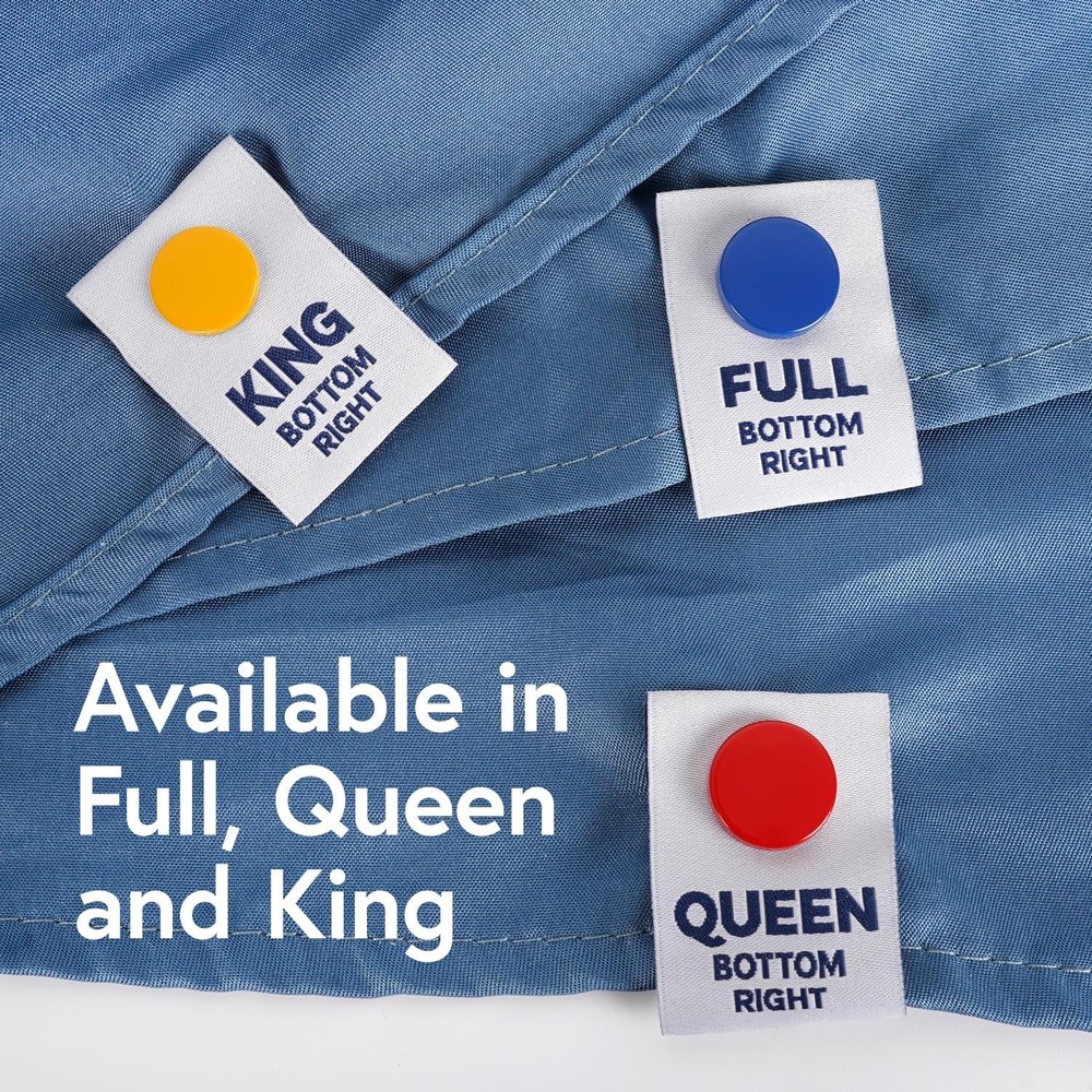 [Full] SheetSnaps Bed Sheet Corner Labels – Know Which Way The Full, Full